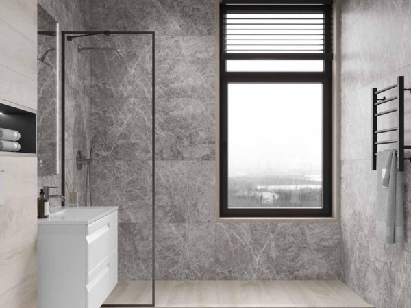 Керамогранит Mramor Story Grey серый Матовый 60x120 от Ceradim (Индия)