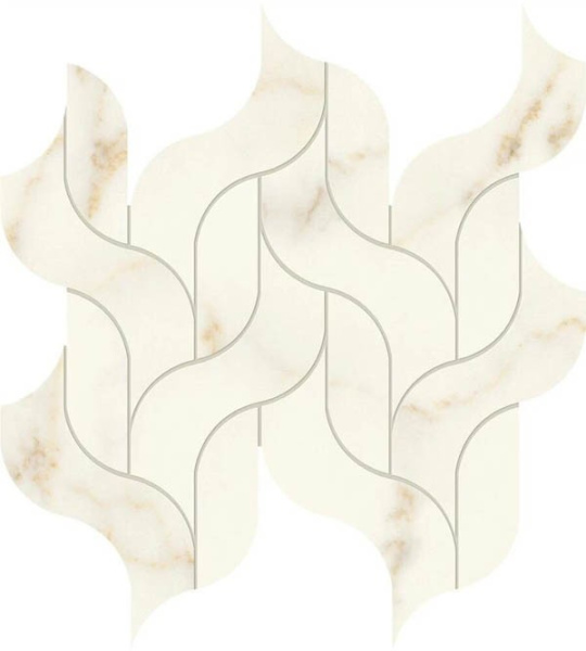 Мозаика Marvel X Calacatta Apuano Mosaico Waterfall Lappato (AF8R) 30.5x27.7 от Atlas Concorde (Италия)