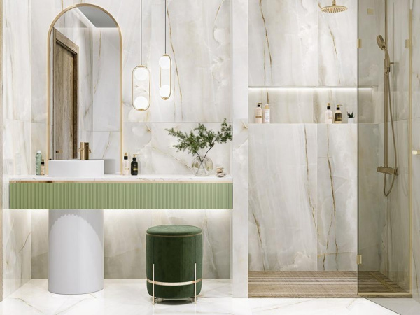 Керамогранит Onyx Smoke Light полированный (60120OSM00P) 60x120 от LCM (Индия)