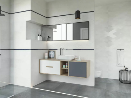 Плитка настенная Wonder Grigio 25x75 от Paradyz (Польша)