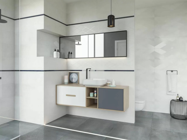 Плитка настенная Wonder Grigio 25x75 от Paradyz (Польша)