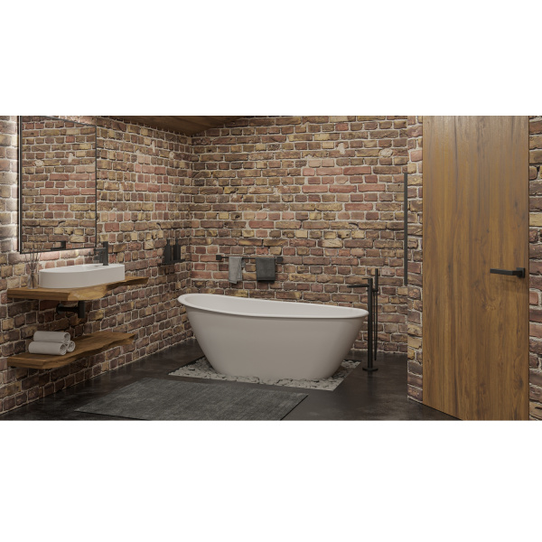 Ванна WHITECROSS Spinel B 155x73 (белый мат) иск. камень