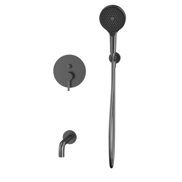 Система для ванны скрытого монтажа WHITECROSS Y YSET06TOPGM (оружейная сталь)