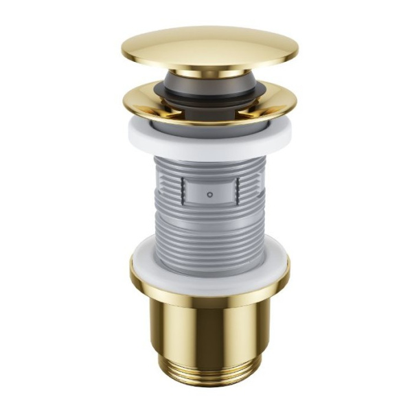 Донный клапан EXCELLENT для умывальника, клик-клак (золото)