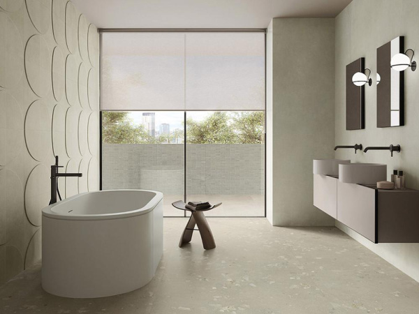 Керамогранит I CEMENTI GREIGE CIOTTOLO SQ. (FL05BAC) 120x60 от Italgraniti (Италия)