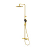 Термостатическая душевая система наружного монтажа WHITECROSS Y Y1254TOPGLB (брашированное золото)