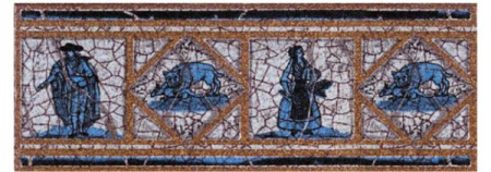 Вставка-подступенник NATURAL CADAQUES AZUL 12x33 от Gresan (Испания)