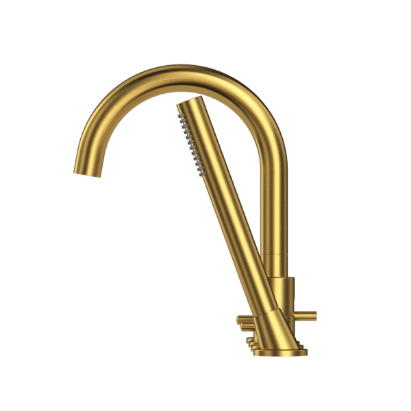 Смеситель для ванны на 4 отверстия WHITECROSS Y Y1232GLB (брашированное золото)