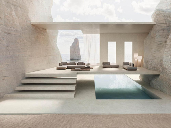 Керамогранит Boost Icor Bone Hammered 6mm (AX6K) 160x320 от Atlas Concorde (Италия)