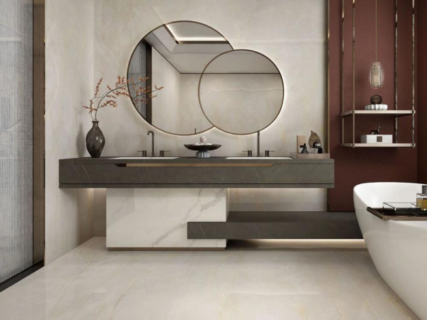 Керамогранит Snow White Polished (6 мм) (MN044AP321606) 160x320 от Moreroom (Китай)