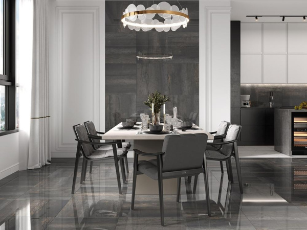 Керамогранит Cast Navy Тёмно-синий Полированный 60x120 от Laparet