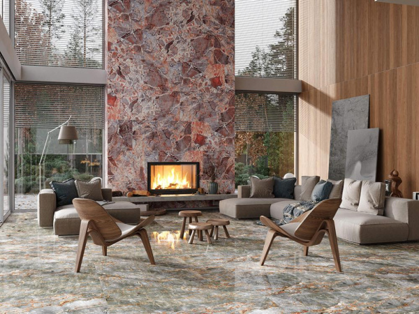 Керамогранит Exclusive Marble Espanol Red POLI 120x60 от Artcer (Индия)