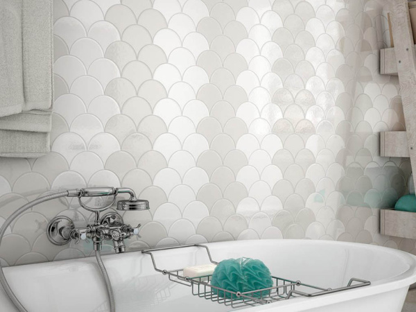 Настенная плитка SCALE HEXAGON WHITE (21911) 10.7x12.4 от Equipe Ceramicas (Испания)