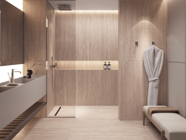 Керамогранит Essence 17538 бежевый ректификат 60x120 от Mei (Германия)