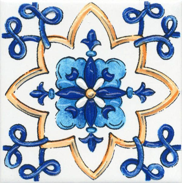 Напольная вставка STG\A486\1146 Капри майолика 9.9x9.9 от Kerama Marazzi (Россия)