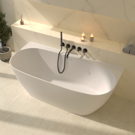 Ванна WHITECROSS Make 170x80 (белый мат) иск. камень