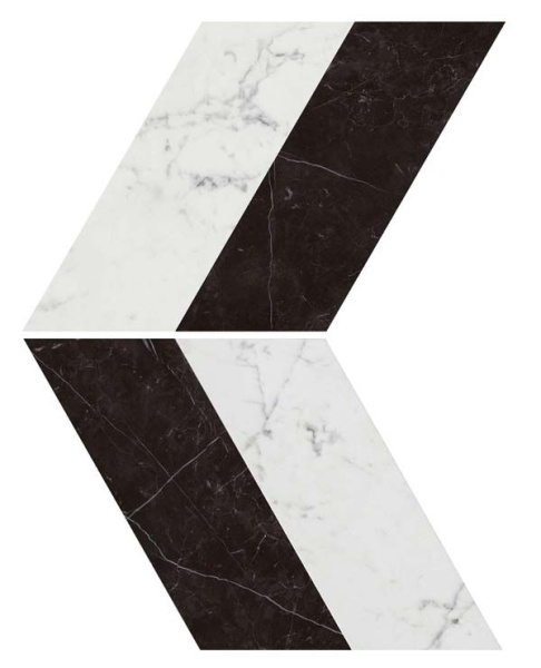 Мозаика керамогранит Marvel Stone Chevron Cold Lappato (AS2F) 22.5x22.9 от Atlas Concorde (Италия)