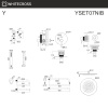 Система для ванны скрытого монтажа WHITECROSS Y YSET07NIB (брашированный никель)