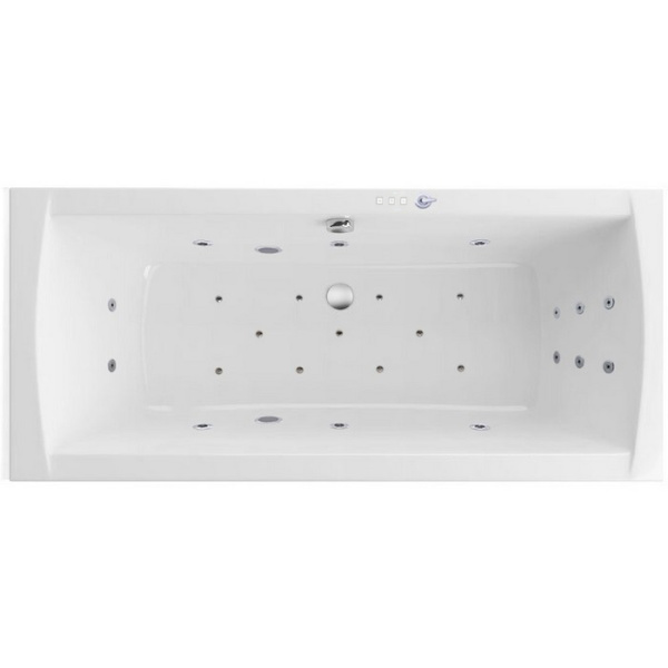 Ванна EXCELLENT Aquaria Lux Slim 180x80 "ULTRA" (хром)