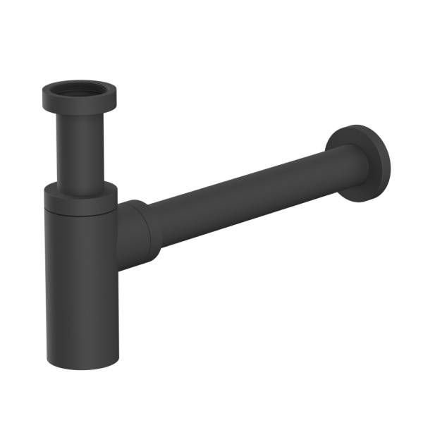 Сифон для умывальника декоративный WHITECROSS A186BL (черный мат)