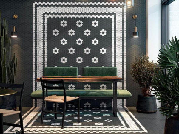 Керамогранит Агуста черный натуральный из 30 част. (63001) 29.7x29.8x6.9 от Kerama Marazzi (Россия)