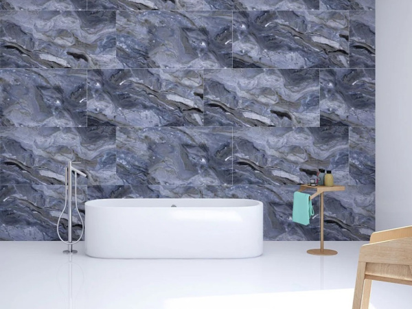 Керамогранит Moris Azul High gloss 60x120 от Art Ceramic (Индия)