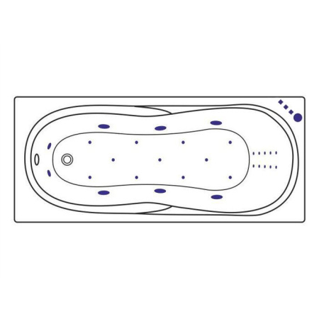 Ванна EXCELLENT Sekwana 170x75 "ULTRA NANO" (золото)