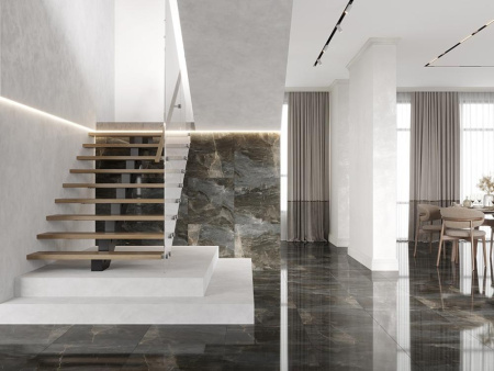 Керамогранит Stellar Wind Темно-серый Полированный 60x120 от Laparet