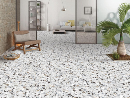 Керамогранит Terrazzo White (NTT99606M) 60x120x9 от NT Ceramic (Индия)