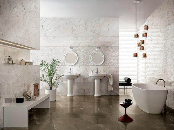Настенная плитка Allmarble Wall Statuario Lux (M6SZ) 40x120 от Marazzi Italy (Италия)