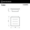 Мыльница подвесная WHITECROSS Cubo CU2420BL (черный мат)