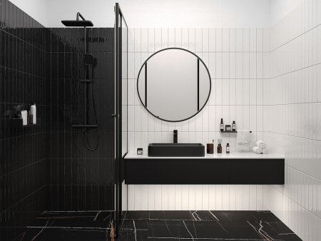 Настенная плитка LIGURIA WHITE 7.5x30 от SmileTile (Индия)