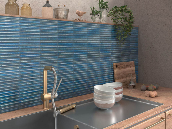 Настенная плитка ETNA NERO (6 видов рисунка) 15x30x0.75 от Mainzu (Испания)