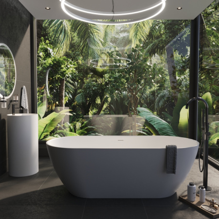 Ванна WHITECROSS Tawna 180x80 (белый мат) иск. камень