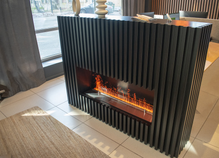 Электрический очаг Schones Feuer 3D FireLine 1000 со стальной крышкой