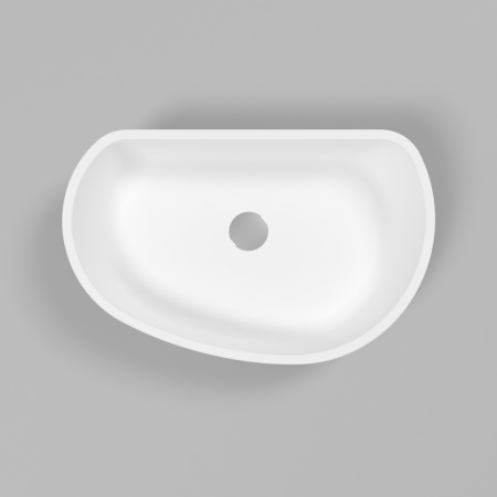 Умывальник WHITECROSS Ametrine 60x37 (белый мат) иск. камень