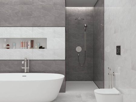 Настенная плитка ARMANI GREY ACROSS 30x90 от Gravita (Индия)