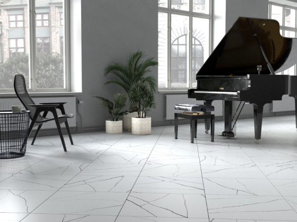 Керамогранит C2A A05T 000E Elegance White Semi Polished Rectified 59.7x119.8 от Goldis Tile (Иран)