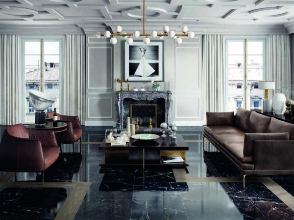 Керамогранит ELEMENTS LUX CALACATTA GOLD LAP RT (A2N8) 120x278 от KEOPE Ceramiche (Италия)