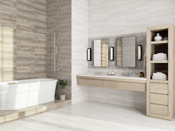 Керамогранит Альбервуд серый (6264-0064) 20x60 от Lasselsberger Ceramics (Россия)