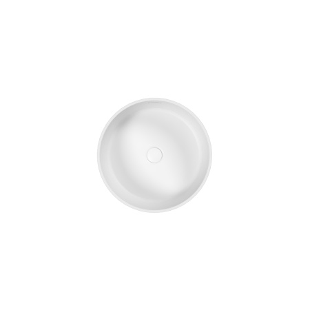 Умывальник WHITECROSS Air D=40,5 (белый мат) иск. камень