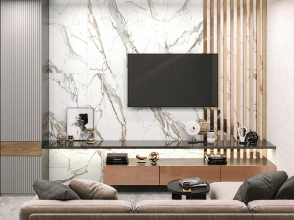 Керамогранит Calacatta Premium матовый карвинг (D120209M) 60x120x0.95 от Delacora (Россия)