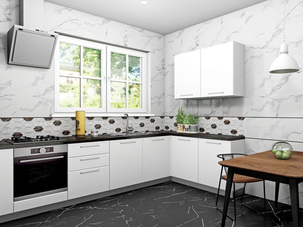 Настенная плитка CARARA BIANCO ERA 30x90 от Gravita (Индия)