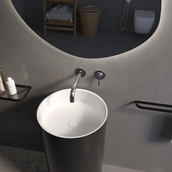 Смеситель для умывальника скрытого монтажа WHITECROSS Y Y1215CR (хром)