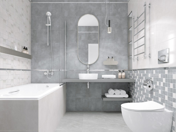 Мозаика Stream микс серый 29.7x29.7 от Laparet