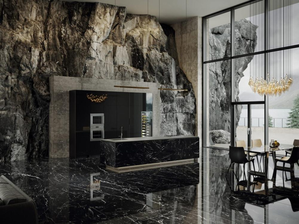 Керамогранит MARQUINA NERO LUC/RET (123040) 60x120 от Tagina (Италия)