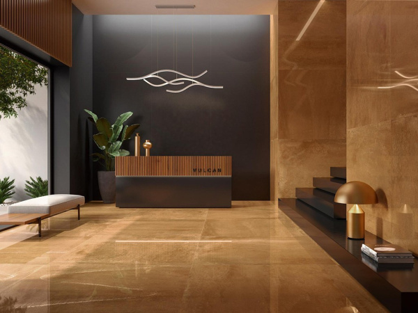 Декор COVER VULCAN OCRE (глянец/полуполировка) Rect. 60x120 от Pamesa (Испания)