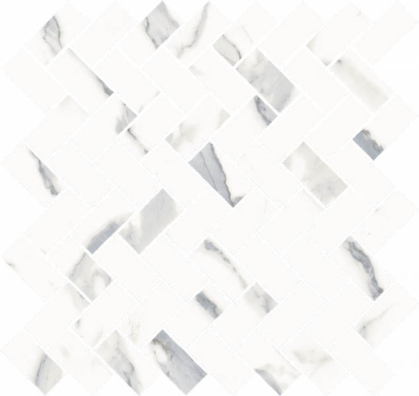 Мозаика STELLARIS STATUARIO WHITE MOSAICO CROSS (620110000211) 31.5x29.7 от Italon (Россия)