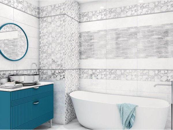 Вставка декоративная Vesta Silver 60x20 от AltaCera (Россия)