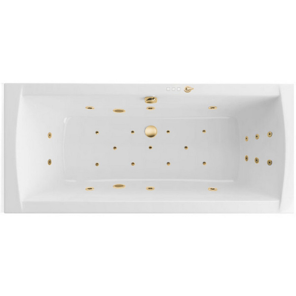 Ванна EXCELLENT Aquaria Lux Slim 180x80 "ULTRA" (золото)